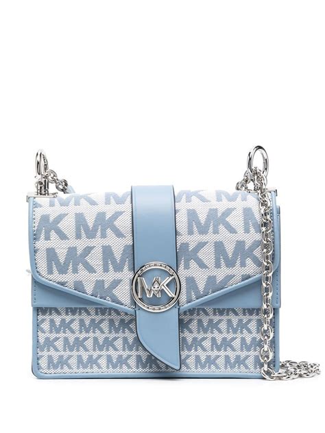 michael kors large monogram crossbody|monogram print shoulder strap.